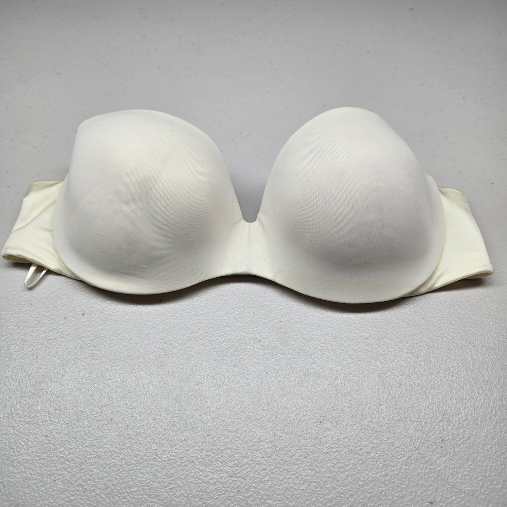Warner's Women Bra 36B Ivory T Shirt Underwired Lightly Lined READ